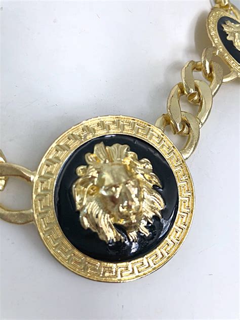 versace lion head glasses|authentic versace lion necklace.